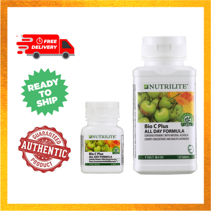 Amway NUTRILITE Bio C Vitamin C Plus All Day Formula (60/120 tab) 100% Amway Original Supplement