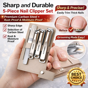 Professional Manicure Pedicure Kit High Quality Stainless Steel Nail Clipper Set Nail Trimmer Care Tools for Toes and Fingers
