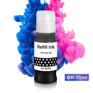 1 Conjunto/4 Pçs Pfi050 PFI-050 Pfi 050 Tinta Pigmentada Para Canon TC-20M TC-20 Impressora Compatível Garrafa De Tinta A Provdágua Colorido Recarga Tinta