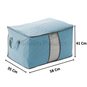Storage Box Organizer Kotak Tempat Penyimpanan Jumbo Serbaguna Baju Selimut Bed Cover Sprei | Source Project