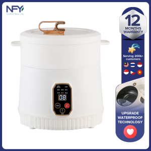 2023 NEW 2L Waterproof Smart Rice Cooker for Home Use Multifunctional for Cooking Rice Porridge Soup Steaming and Boiling Non-Stick Pot Suitable for 2-5 People.