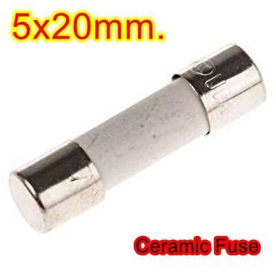 thumbnail image 2 of 5x Ceramic Cartridge Fuses – F5AH250V, 5A 250V, 5x20mm – For Electronics & Appliances 2 of 2