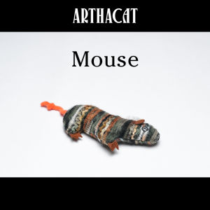 Arthacat - Knit Doll - Boneka Lucu Mainan Kucing Dengan Lonceng - Pet Toy