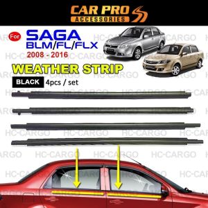 Proton Saga Blm Fl Blm Flx Weather Strip Door Moulding Lining Rubber Outer Glass Window Getah Luar Pintu