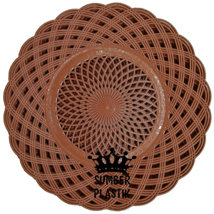 Piring Rotan Plastik Lusinan (1Lusin/12pcs) Murah Meriah