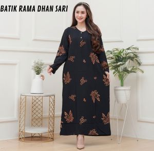Daster gamis Daster batik hitam motif terbaru dan kekinian daster rayon premium adem dan nyaman