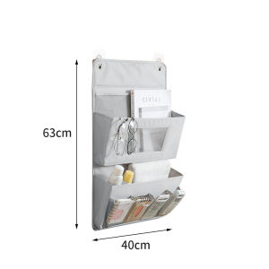 IMUTO 2/3 Layers Wall Mounted Hanging Organizer Storage Bag Behind The Door Wardrobe Sundries Bag Over The Door Organizer With Clear Pockets