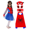 Spidergirl Dress Spider Man Costume for Kids Cosplay Superhero Peter Parker Clothing. 