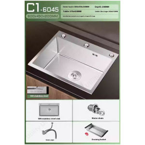 Kitchen Sink Multi-Function Nano Scale Faucet Sink High-Capacity Kitchen Basin Stainless Steel SinkFast shipping