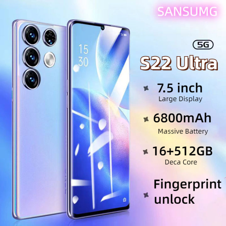 Original Galaxy S22 Ultra 5G Smartphone16+512GB Android Phone 7.5 Inch