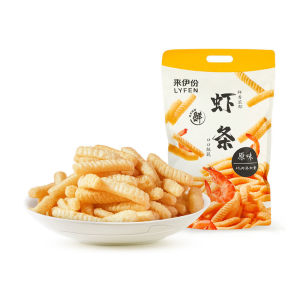 来伊份-虾条/鱿鱼卷 188克 香脆海鲜味零食 办公室追剧零食 LYFEN-Shrimp Crackers/Squid Roll 188G
