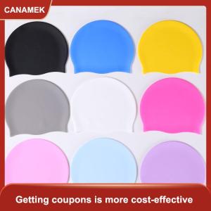 【CANAMEK】 Silicone Thế Giới Silicone Mũ Bơi Người Đàn Ông Phụ Nữ Tóc Dài Màu Sắc Không Thấm Nước Thể Thao Đàn Hồi Cao Người Lớn Bơi Hồ Bơi Hat Lặn Hat