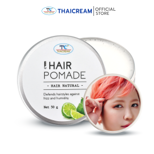 thaicream hair pomade hair natural ไทยครีม โพเมด ครีมเก็บลูกผม ผมหอม ครีมเก็บไรผม จัดแต่งทรงผม ครีมใส่ผม ไม่เหนียว Hair Styling  ไทยครีม