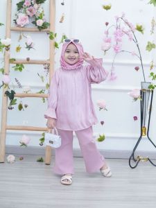 Setelan Anak Perempuan Tunik + Kulot / Bellezza Set