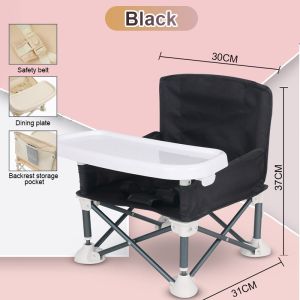 LOOGU Baby Camping Chair Foldable Feeding Dining Chair Baby Dining Chair With Table Portable Outdoor Chair