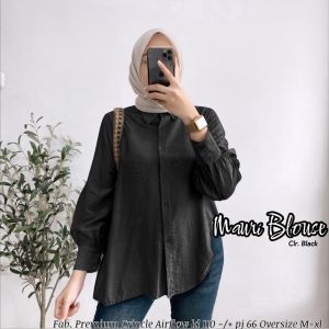 Blouse Wanita Polos Bahan Crinckle Airflow Korean Style Mauri Blouse