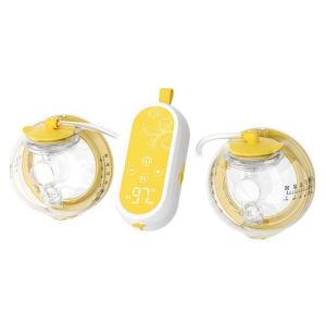 ELITEDEALSHUB Portable Electric Hands Free Breast Pump PP 21/28/24mm Wearable Breast Pump 2 Colors Wireless Double Womens Breast Pump