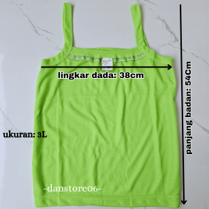 6 Pcs Kaos Dalam Cewek - Singlet Anak Perempuan Renda dan Remaja
