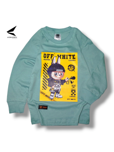 Kaos anak labubu tangan panjang distro premium cocoby baju laki-laki dan perempuan