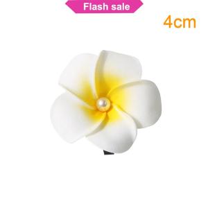 SHENHAO2🎀 1pcs Plumeria Hoa tóc clip cho phụ nữ cô gái Kẹp Tóc Trứng Hoa barrette Hawaii đám cưới bên túi phụ kiện mũ