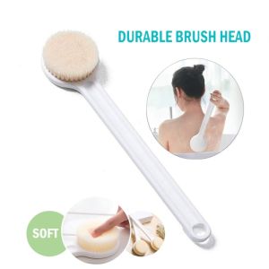 Soft Bath Scrubber Body Brush Shower Scrubber Back Brush with Long Handle/Sikat Mandi Lembut/沐浴软刷