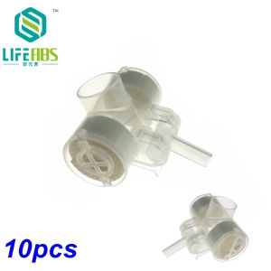 10pcs Medical disposable Artificial nose with oxygen input port humidification Tracheostomy Vent HME Exchanger