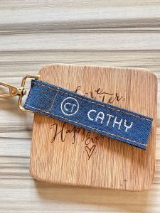 [SG Seller] Teacher Day| Denim Name Tag/ Teacher Day/luggage tags/customised name tag/stylish/classic Bag Tag /Key chain