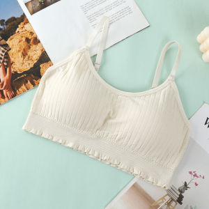 เสื้อชั้นใน บราไร้ขอบ ตะขอหลังนะคะ มีฟองน้ำ สายปรับได้ พร้อมส่ง# M506