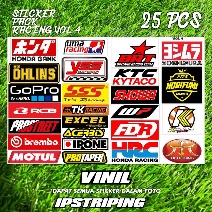 Sticker Racing Jadul sticker pack racing vol 4 isi 25 pcs sticker murah sudah dilaminasi ...