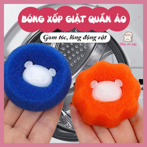 Bóng xốp lọc lông tóc khi giặt đồ viên bọt biển tròn loại bỏ tóc chống xơ vải dùng cho máy giặt