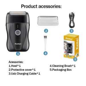 Kemei High Quality Electric Beard Shaver Type C Mens Razor for Barber Shop Shaving Machine KM-T366