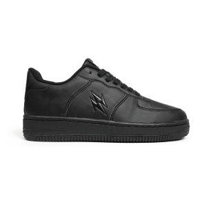 SEPATU CORVALUE FOOTWEAR - Sepatu Sneakers Kasual pria wanita Hiratskua 006 Full black Casual Shoes