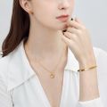 CHOW SANG SANG 999 24K Solid Gold Essense Polished Slip-On Bangle for Women Size 15cm 94290K Price-by-Weight 25.82g Gold. 