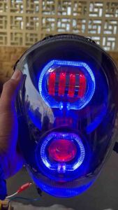 Lampu depan scoopy costome Dobel biled billed projie terang