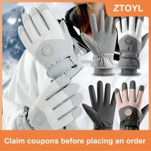 【ZTOYL】 Trượt Tuyết Găng Tay Mùa Đông Găng Tay Găng Tay Cho Phụ Nữ Người Đàn Ông Trượt Tuyết Găng Tay Màn Hình Cảm Ứng Găng Tay Trượt Tuyết Động Cơ Không Thấm Nước Nhiệt Tuyết Găng Tay