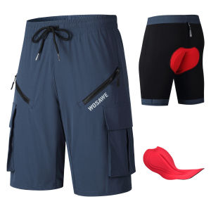 WOSAWE Men Women Cycling Shorts 4D Padded Breahtable Loose Outdoor Sports Mountain Bike Short Pant