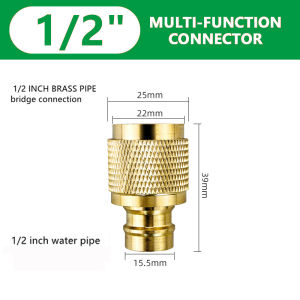 Water pipe copper joint car washing pipe 1/2‘’ pipe quick connect washing machine connector faucet adapter