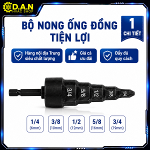 Bộ Nong Ống Đồng Dùng Máy Khoan 6-22mm | 6 Đầu Đơn & 5 Trong 1 | Dụng Cụ Điện Lạnh