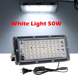 OOKAS LED Flood Light Spotlight 220V 50W Outdoor Street Lamp Waterproof RGB Floodlight