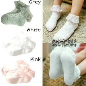 KAOS KAKI RENDA ANAK PEREMPUAN LACE COTTON SZ1-4TH