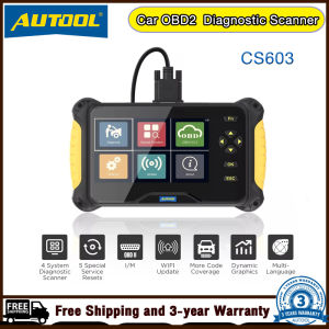 AUTOOL CS603 Car OBD2 Diagnostic Tool Auto Scan Tools Engine ABS AT Code Reader Oil EPB SAS ABS Bleeding Throttle 5 Reset
