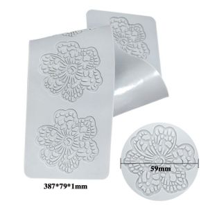3 Patterns Cetakan Silikon Fondant Embossing Lace Fondant Mold Cetakan Kue Silicone