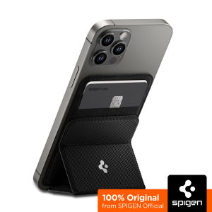 SPIGEN [Smart Fold MagFit] Magnetic MagSafe Card Wallet compatible with iPhone / MagSafe Card Wallet / MagSafe Card Holder / Black and Gunmetal
