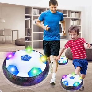 Hover Soccer Ball Air Football Toys With Light Indoor Outdoor Sport LED Light Bola Gift for Kid Boys Mainan Budak Murah