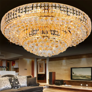 Đèn ốp trần pha lê D89106 kích thước lớn cao cấp 3 chế độ sáng sang trọng đèn chiếu sáng đèn trang trí cho phòng khách phòng bếp khách sạn - Bảo hành 2 năm
