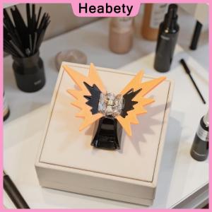 Heabety Korean Acrylic Splicing Butterfly Hair Grab For Girls Hair Claw Elegant Contrast Color Hair Clip Women Hair Accessories