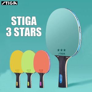 STIGA Table Tennis Rackets PURE Series Professional Grade Single Racket Set With Five Layers Of Pure Wood And High Elasticity Penholding Handshake Paddle