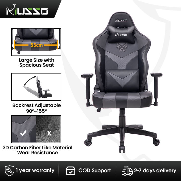 Musso Panther series Gaming Chair with Panther Embroidery, Heavy Duty ...