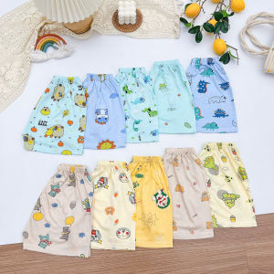Combo 10 quần Đùi thun lạnh 10 hình họa tiết mặc mát cho bé từ 4-16KG. (0-3 tuổi) Em bé Trẻ sơ sinh Trẻ mới tập đi quanthun lanh