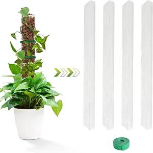 LZD 24 Inch Plant Plastic Moss Pole Plant Pile and Mud Moss Support Climbing Plant Pole Moss Pole